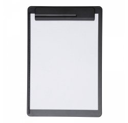 Porte-bloc maul go a4 plastique recycle porte-stylo integre dans pince coloris    noir