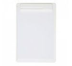 Porte-bloc maul go a4 plastique recycle porte-stylo integre dans pince coloris    blanc