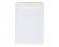 Porte-bloc maul go a4 plastique recycle porte-stylo integre dans pince coloris    blanc