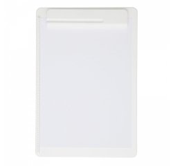Porte-bloc maul go a4 plastique recycle porte-stylo integre dans pince coloris    blanc