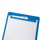 Porte-bloc maul go a4 plastique recycle porte-stylo integre dans pince coloris    bleu