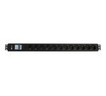 WP WPN-PDU-I02-12 unità di distribuzione dell'energia (PDU) 12 presa(e) AC 1.5U Nero