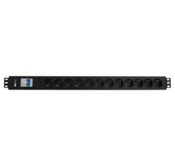 WP WPN-PDU-I02-12 unità di distribuzione dell'energia (PDU) 12 presa(e) AC 1.5U Nero