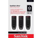 Sandisk clé USB Ultrastar 64 Go Usb 3.2 (USB-C) - Noir