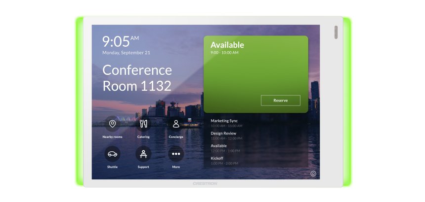 Crestron TSS-770-T-W-S-LB KIT pantalla para sala de reuniones 17,8 cm (7") 1280 x 800 Pixeles 802.11a, 802.11b, 802.11g, Wi-Fi 4 (802.11n), Wi-Fi 5 (802.11ac) Plástico