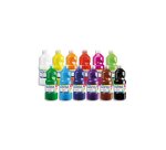 Gouache liquide giotto prête à l'emploi pigments riches couvrante crémeuse coloris assortis boîte 8 flacons 1000ml