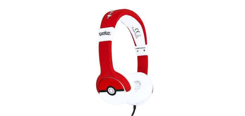 OTL Technologies Pokémon Pokéball Cuffie Cablato A Padiglione MUSICA Rosso