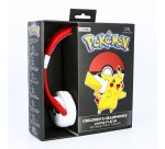 OTL Technologies Pokémon Pokéball Cuffie Cablato A Padiglione MUSICA Rosso