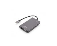 Urban Factory TCM16UF base para portátil y replicador de puertos Alámbrico USB 3.2 Gen 1 (3.1 Gen 1) Type-C Gris