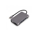 Urban Factory TCM16UF base para portátil y replicador de puertos Alámbrico USB 3.2 Gen 1 (3.1 Gen 1) Type-C Gris