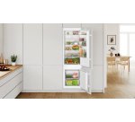BOSCH Réfrigérateur congélateur encastrable KIV87NSE0, Série 2, 270 litres, Low Frost