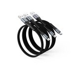 Intenso CHARGING/DATA CABLE A60C MIX 3PCS PACK ZWART cavo USB USB A USB C Nero