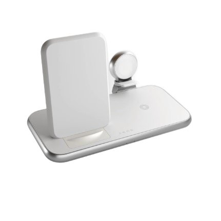 ZENS ZEDC15W/00 chargeur d'appareils mobiles Écouteurs, Téléphone portable, Montre Blanc Secteur, USB Recharge sans fil Charge rapide Intérieure