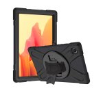 DLH Coque renforcee avec bandouliere, poignee rotative et pied support pour Samsung Galaxy Tab A7 lite 8.7"