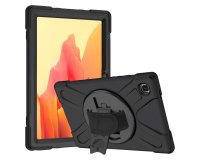 DLH Coque renforcee avec bandouliere, poignee rotative et pied support pour Samsung Galaxy Tab A7 lite 8.7"