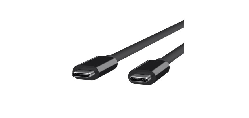 DLH Cable USB-C (M) vers USB-C (M) 1m noir 5A/100W max 10 Gbit/s