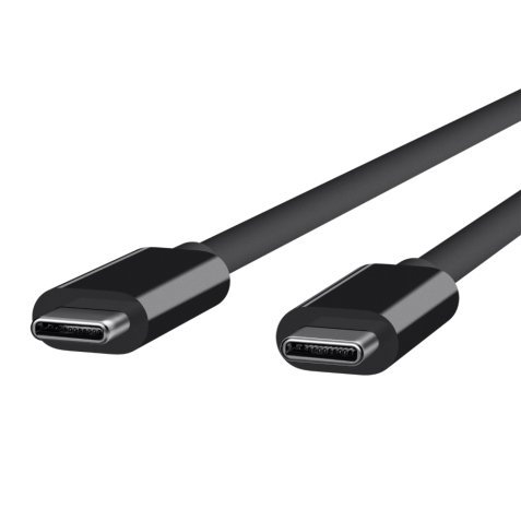 DLH CABLE USB-C (M) VERS USB-C (M) 1M NOIR 5A/100W MAX 10 GBIT/S