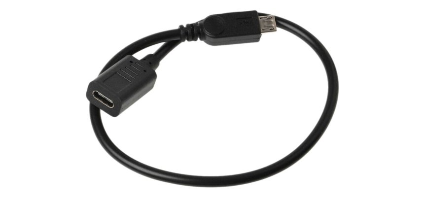 DLH Cable adaptateur USB-C femelle vers micro USB male