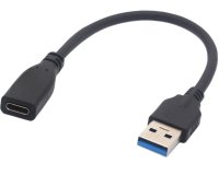 DLH CABLE ADAPTATEUR USB-C (F) VERS USB-A (M) - Longueur 22.5cm