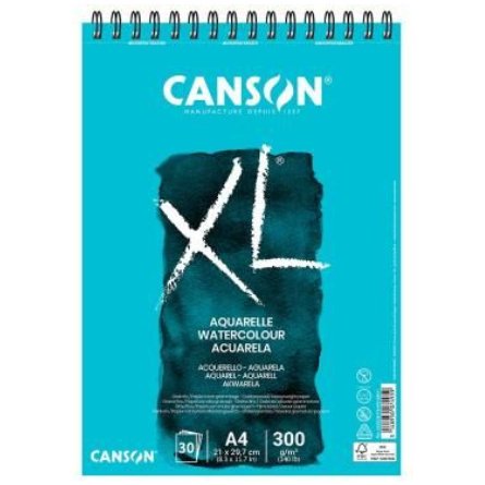 Bloc de 30 feuilles de papier dessin XL AQUARELLE 300g A3