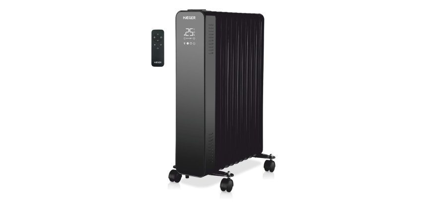 Haeger Digital XI Interior Negro 2500 W Radiador de aceite eléctrico