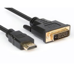 Hamlet XVCHDM-DV18 cavo e adattatore video 1,8 m HDMI tipo A (Standard) DVI-D Nero