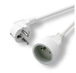 MCL MC910-5M/W multiprise 1 sortie(s) CA Intérieure Blanc