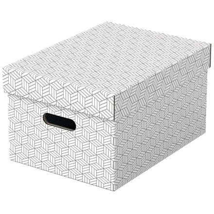 Boîte de rangement/cadeau, lot de 3, format médium, blanc, 628282