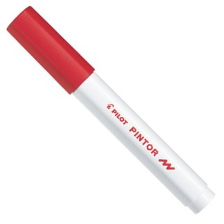 Marqueur peinture PINTOR, pointe fine, Rouge