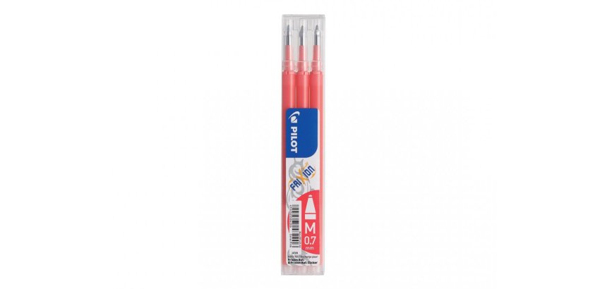 Recharge pilot frixion ball pointe moyenne coloris rose   corail set 3 unites