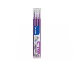 Recharge pilot frixion ball pointe moyenne coloris mauve  set 3 unites