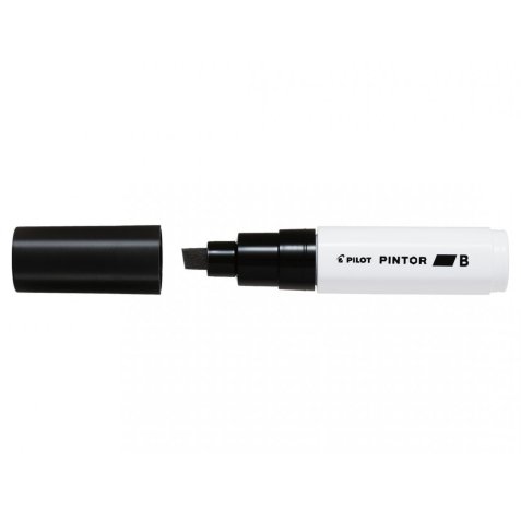 Marqueur pilot pintor peinture base d'eau ultra-couvrante multi surface pointe large rési stante coloris noir