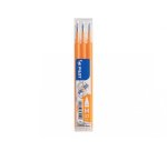 Recharge roller pilot frixion ball 07 pointe moyenne        coloris orange abricot - set  de 3 un
