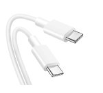 DLH Cable USB-C vers USB-C 1m 3.25A 65W max blanc