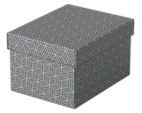 Boîte de rangement et cadeau Home S, set de 3, gris