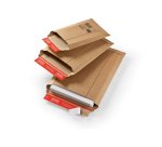 Busta a sacco - in cartone - chiusura autoadesiva - B4 - 250 x 360 x 50 mm - avana - Colompac