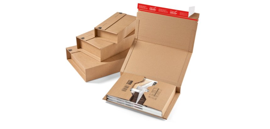 Etui expedition colompac kraft universel brun          147x126x55mm