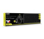 Port Designs 900906-FR clavier Souris incluse Bureau RF sans fil AZERTY Français Noir