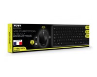 Port Designs 900906-FR clavier Souris incluse Bureau RF sans fil AZERTY Français Noir
