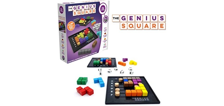 Jeu interdacta genius square 2 grilles + 9 pions + 7 plots bloqueurs + 7 des