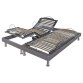 EBAC Sommier Electrique 2 x 80 x 200 S62 electrique 2x80x200 cm gris