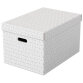 Boîte de rangement/cadeau, lot de 3, grand format, blanc, 628286