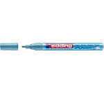 Marqueur peinture encre permanente laquée Bleu clair métallisé pour toutes surfaces pointe fine