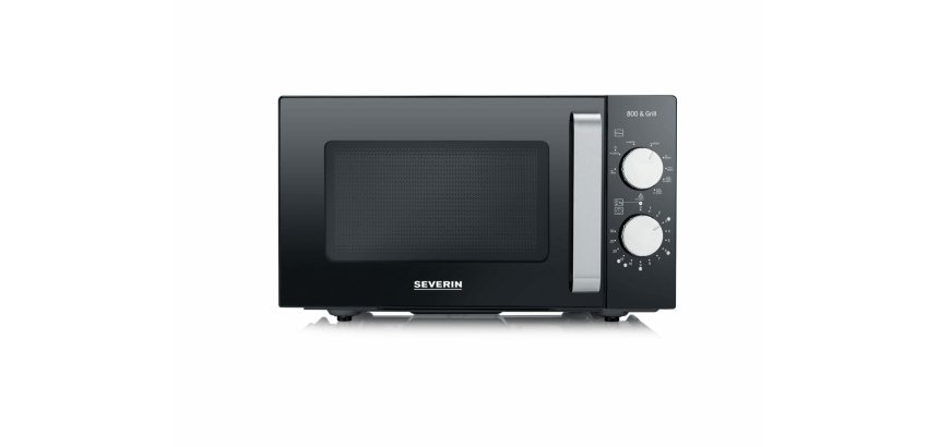 Severin MW 7762 forno a microonde Nero, Acciaio inox Microonde con grill Superficie piana 20 L 800 W