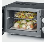 Severin MW 7762 forno a microonde Nero, Acciaio inox Microonde con grill Superficie piana 20 L 800 W