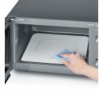 Severin MW 7762 forno a microonde Nero, Acciaio inox Microonde con grill Superficie piana 20 L 800 W