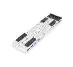 Digitus Soporte variable para notebook con hub USB-C™ integrado, 5 puertos