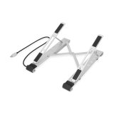 Digitus Soporte variable para notebook con hub USB-C™ integrado, 5 puertos