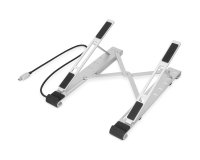 Digitus Soporte variable para notebook con hub USB-C™ integrado, 5 puertos