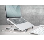 Digitus Soporte variable para notebook con hub USB-C™ integrado, 5 puertos